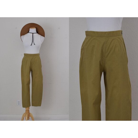 Lightweight Ochre Ankle Pants‎ by umberto angri  italia  | 28 waist - Picture 1 of 10